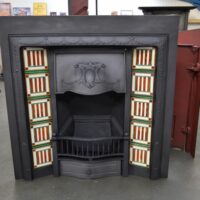 Reclaimed Edwardian Tiled Insert 4111TI - Oldfireplaces