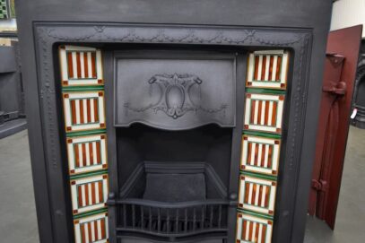 Reclaimed Edwardian Tiled Insert 4111TI - Oldfireplaces