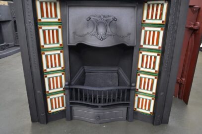 Reclaimed Edwardian Tiled Insert 4111TI - Oldfireplaces