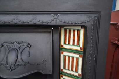 Reclaimed Edwardian Tiled Insert 4111TI - Oldfireplaces