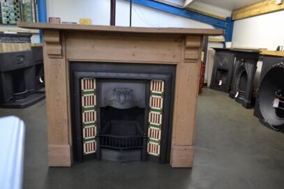 Edwardian Insert & Pine Surround - Oldfireplaces