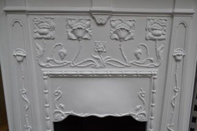 Original Art Nouveau Bedroom Fireplace 4102B - Oldfireplaces