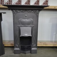 Original Art Nouveau Cast Iron Fireplace 4140MC - Oldfireplaces