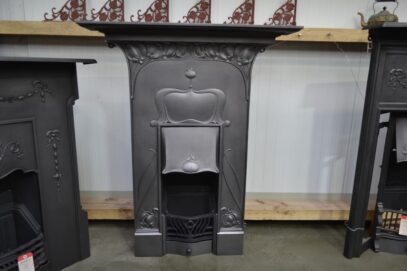 Original Art Nouveau Cast Iron Fireplace 4140MC - Oldfireplaces