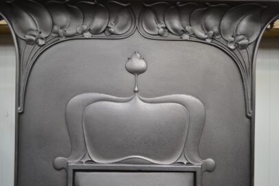 Original Art Nouveau Cast Iron Fireplace 4140MC - Oldfireplaces