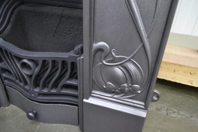 Original Art Nouveau Cast Iron Fireplace 4140MC - Oldfireplaces