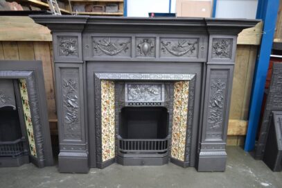 Arts & Crafts Tiled Insert 4160TI - Oldfireplaces