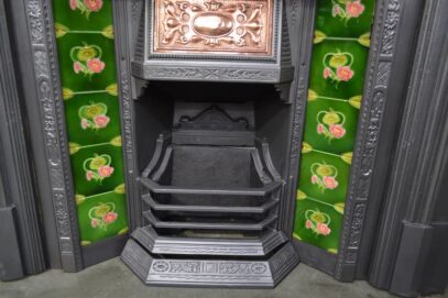 Victorian Tiled Inserts with copper hood 4165TI - Oldfireplaces