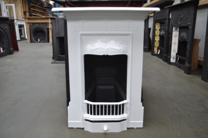 Painted Art Nouveau Tulip Bedroom Fireplace 4183B - Oldfireplaces