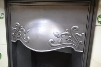 Unique Art Nouveau Tiled Fireplace 4187TC - Oldfireplaces