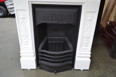 Painted Victorian Cast Iron Fireplace 4189MC - Oldfireplaces