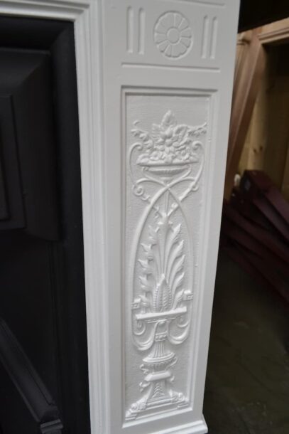 Painted Victorian Cast Iron Fireplace 4189MC - Oldfireplaces