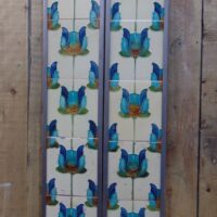 Original Art Nouveau Fireplace Tiles - AN011 Oldfireplaces