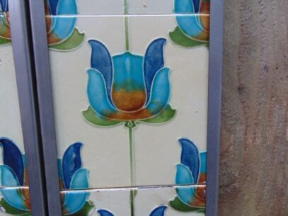 Original Art Nouveau Fireplace Tiles - AN011 Oldfireplaces