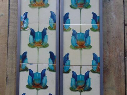 Original Art Nouveau Fireplace Tiles - AN011 Oldfireplaces