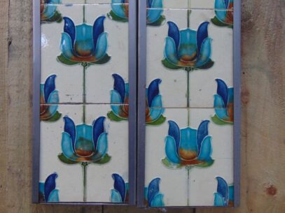 Original Art Nouveau Fireplace Tiles - AN011 Oldfireplaces