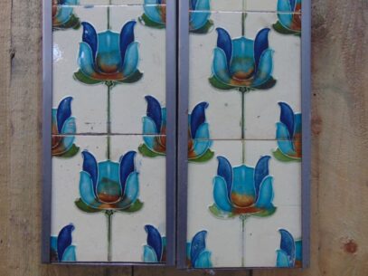 Original Art Nouveau Fireplace Tiles - AN011 Oldfireplaces