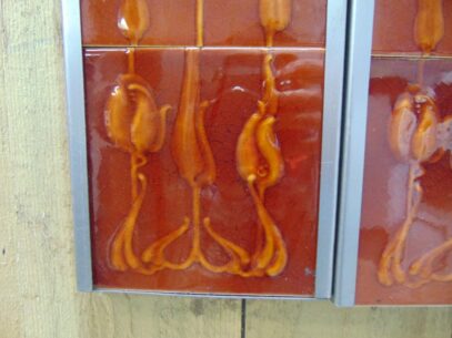 Art Nouveau Fireplace Tiles - AN013 Oldfireplaces