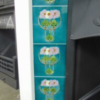 Original Art Nouveau Fireplace Tiles - AN015