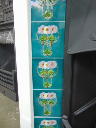 Original Art Nouveau Fireplace Tiles - AN015