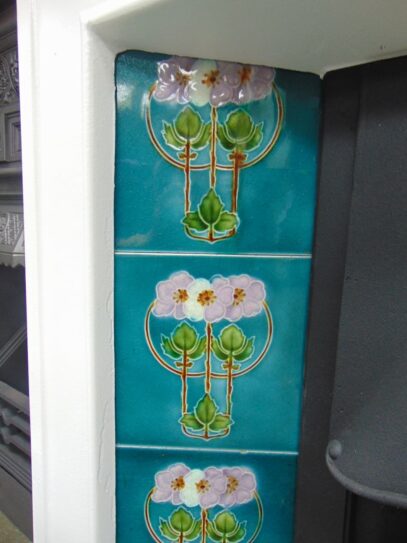 Original Art Nouveau Fireplace Tiles - AN015