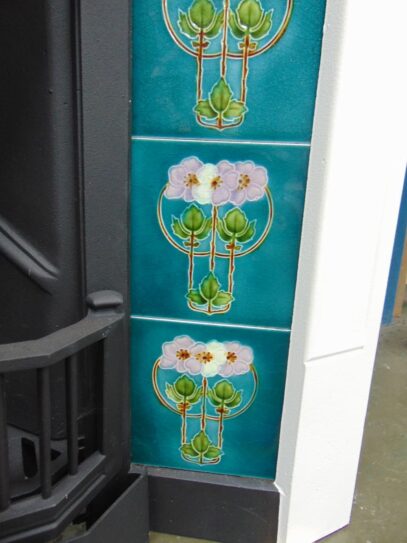 Original Art Nouveau Fireplace Tiles - AN015