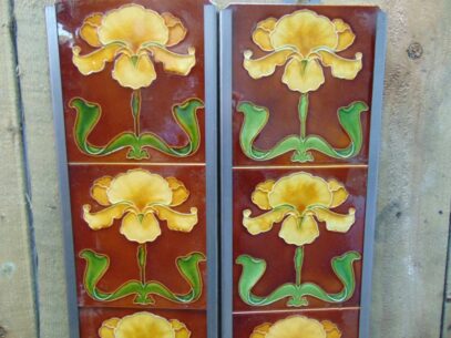 Art Nouveau Fireplace Tiles - AN016 Oldfireplaces