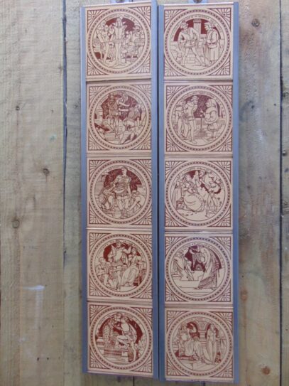 Shakespeare Fireplace Tiles - Arts 006 Oldfireplaces