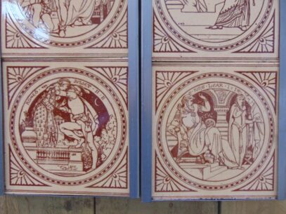 Shakespeare Fireplace Tiles - Arts 006 Oldfireplaces