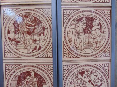 Shakespeare Fireplace Tiles - Arts 006 Oldfireplaces