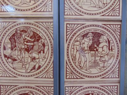 Shakespeare Fireplace Tiles - Arts 006 Oldfireplaces