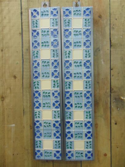 Reproduction Blue Floral Tile - R068 Oldfireplaces