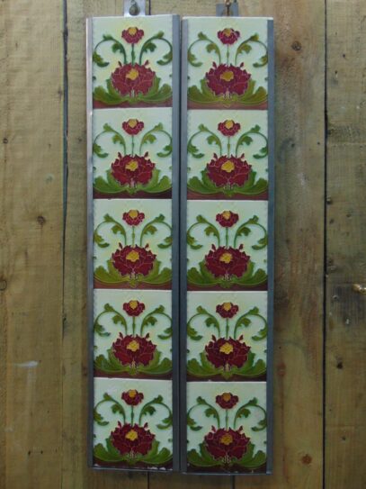 Victorian Fireplace Tiles - V019 Oldfireplaces