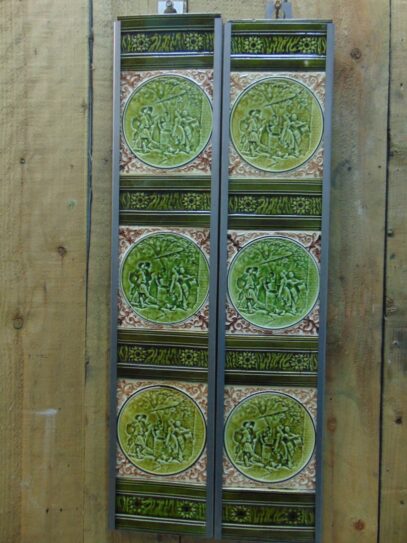 Original Victorian Fireplace Tiles - V024 Oldfireplaces