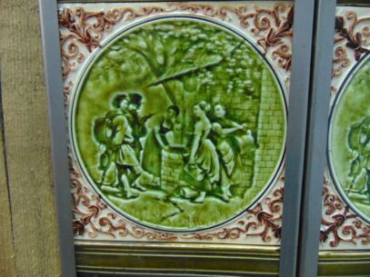 Original Victorian Fireplace Tiles - V024 Oldfireplaces