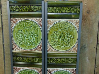 Original Victorian Fireplace Tiles - V024 Oldfireplaces