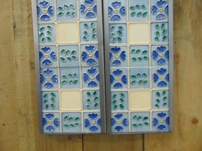 Reproduction Blue Floral Tile - R068 Oldfireplaces