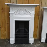 Painted Victorian Daisy Bedroom Fireplace 4471B - Oldfireplaces