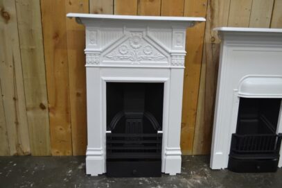 Painted Victorian Daisy Bedroom Fireplace 4471B - Oldfireplaces