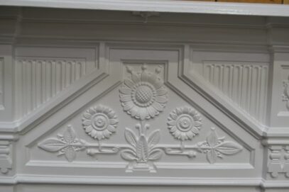 Painted Victorian Daisy Bedroom Fireplace 4471B - Oldfireplaces