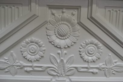 Painted Victorian Daisy Bedroom Fireplace 4471B - Oldfireplaces