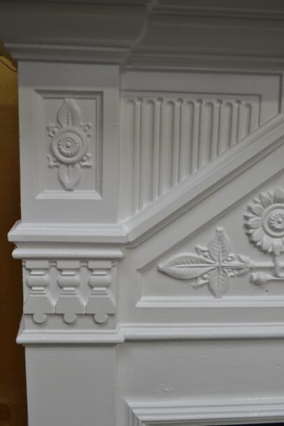 Painted Victorian Daisy Bedroom Fireplace 4471B - Oldfireplaces