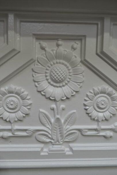 Painted Victorian Daisy Bedroom Fireplace 4471B - Oldfireplaces