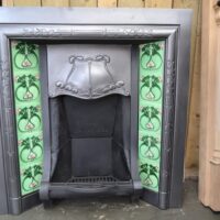 Vintage Art Nouveau Tiled Insert 4219TI - Oldfireplaces