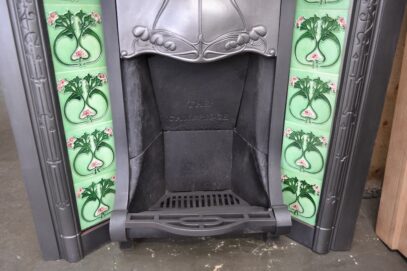 Vintage Art Nouveau Tiled Insert 4219TI - Oldfireplaces