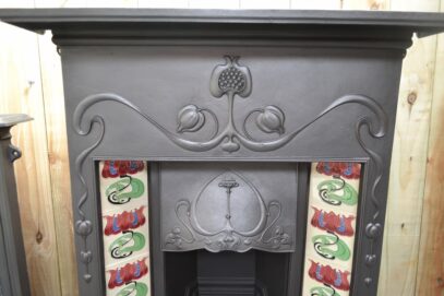 Art Nouveau Tiled Fireplaces 4225TC - Oldfireplaces