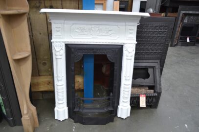 Vintage Victorian Fireplace Painted 4241MC - Oldfireplaces