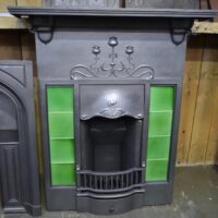 Edwardian Art Nouveau Tiled Fireplace 4209TC - Oldfireplaces