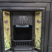 Edwardian Art Nouveau Tiled Insert 4271TI - Oldfireplaces
