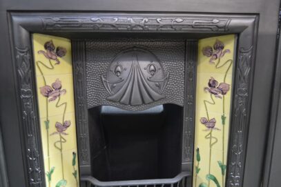 Edwardian Art Nouveau Tiled Insert 4271TI - Oldfireplaces
